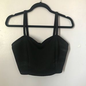 black charolette russe crop top
